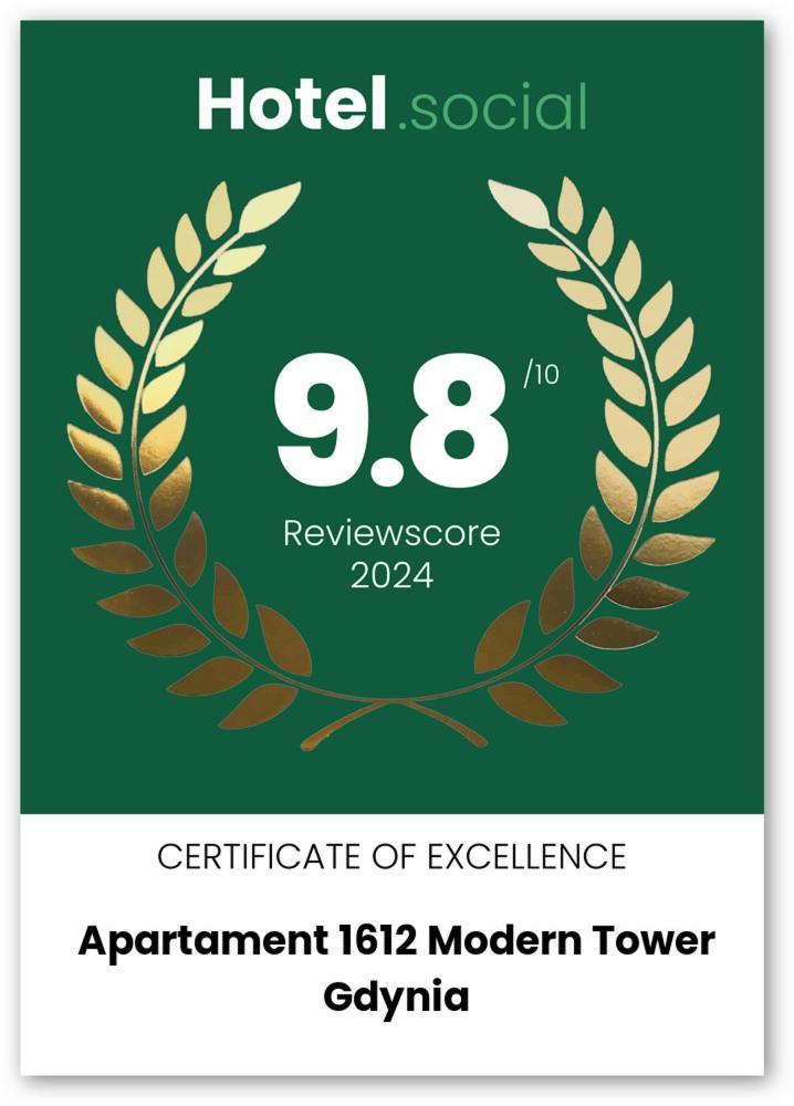 Apartament 1612 Modern Tower 格丁尼亚 外观 照片